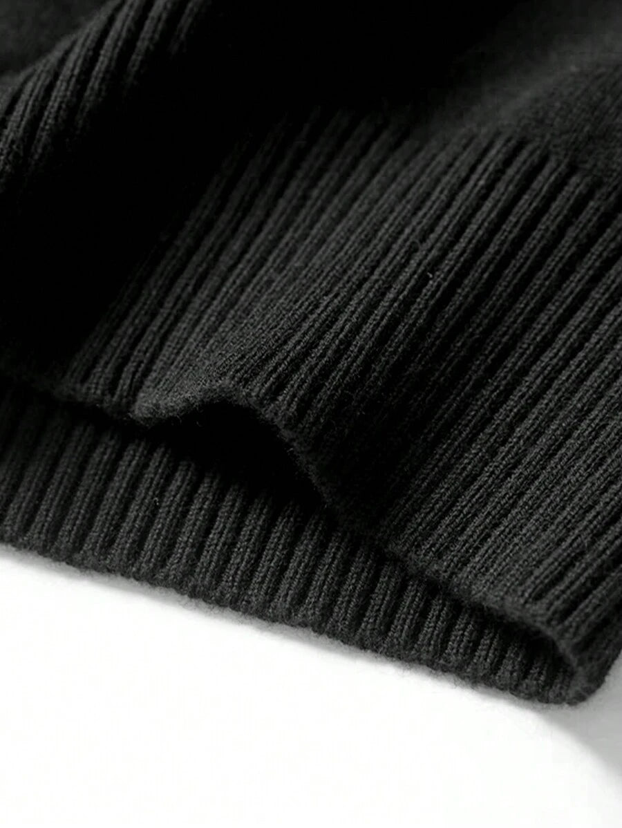 Men’s Half-Zip Stand Collar Sweater