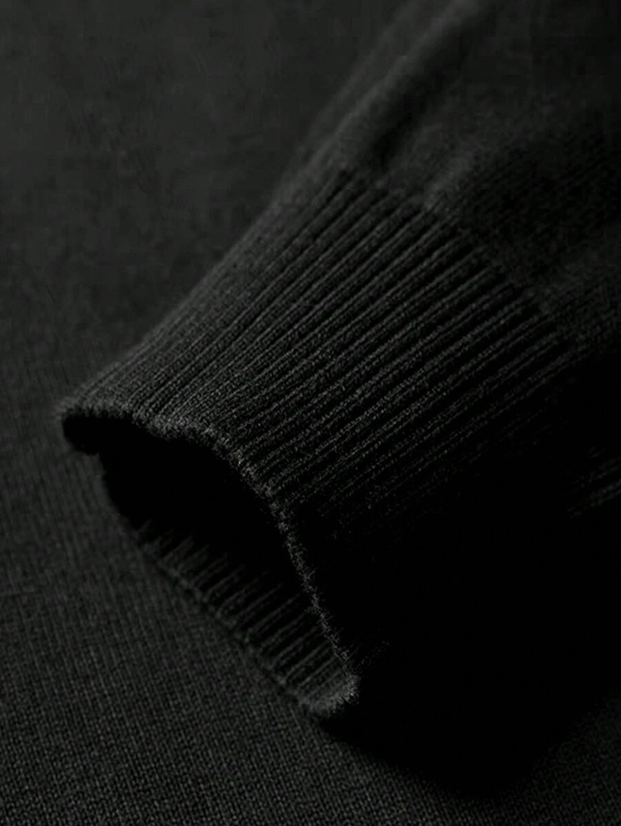 Men’s Half-Zip Stand Collar Sweater