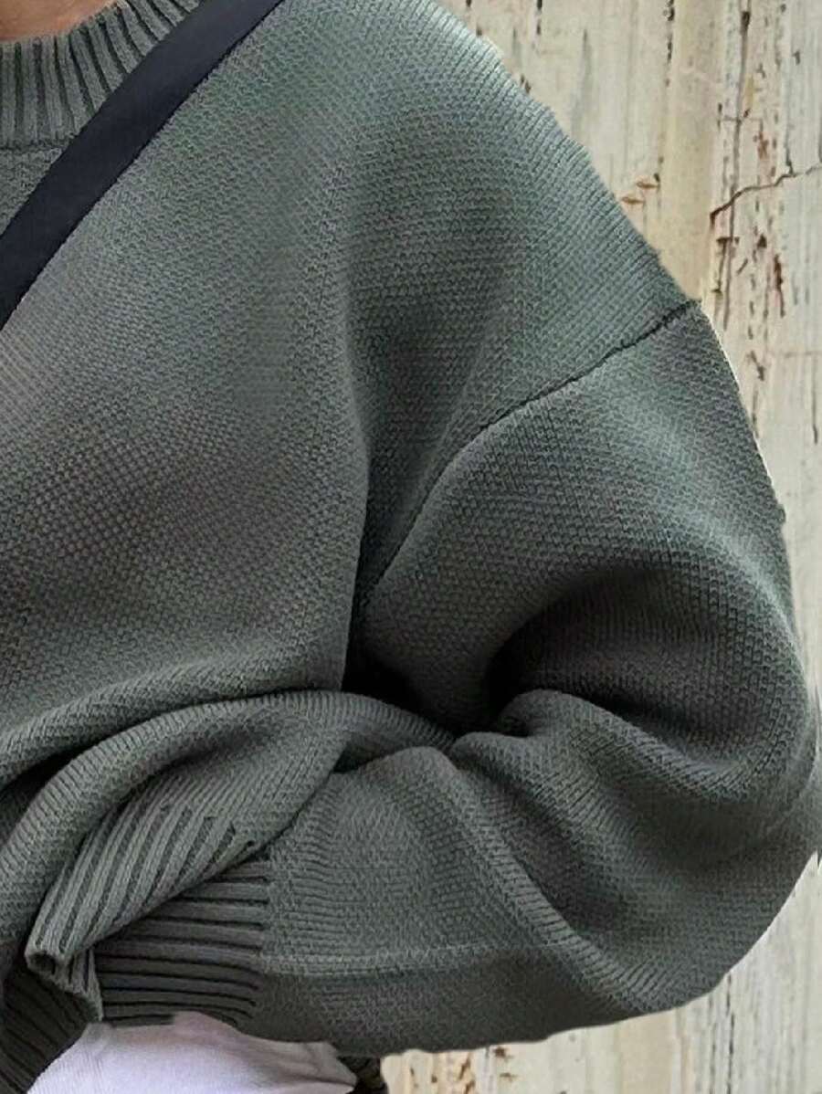 Men’s Streetwear Loose Knit Sweater