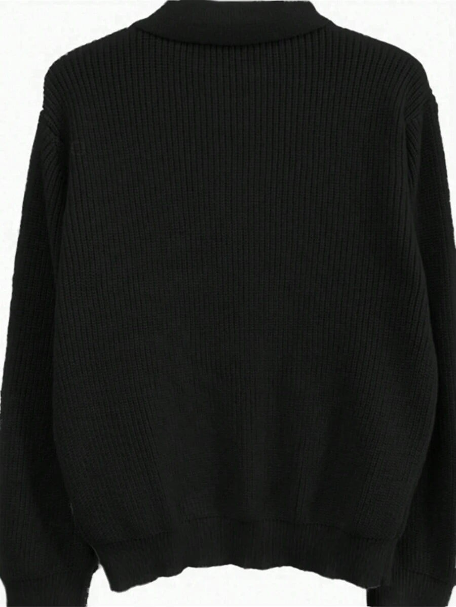 Men’s Zip-Up Knitted Sweater