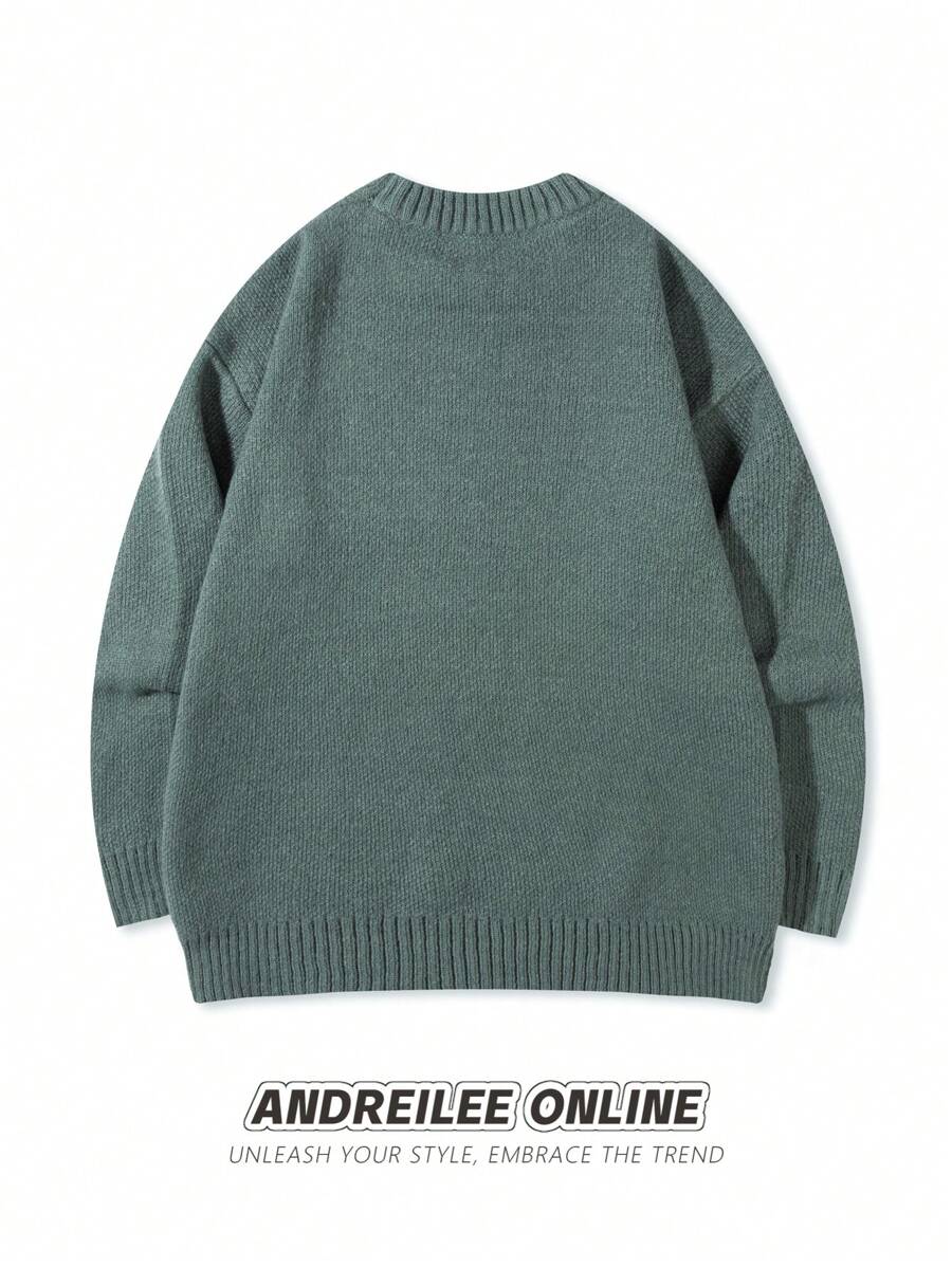 Men’s Streetwear Loose Knit Sweater