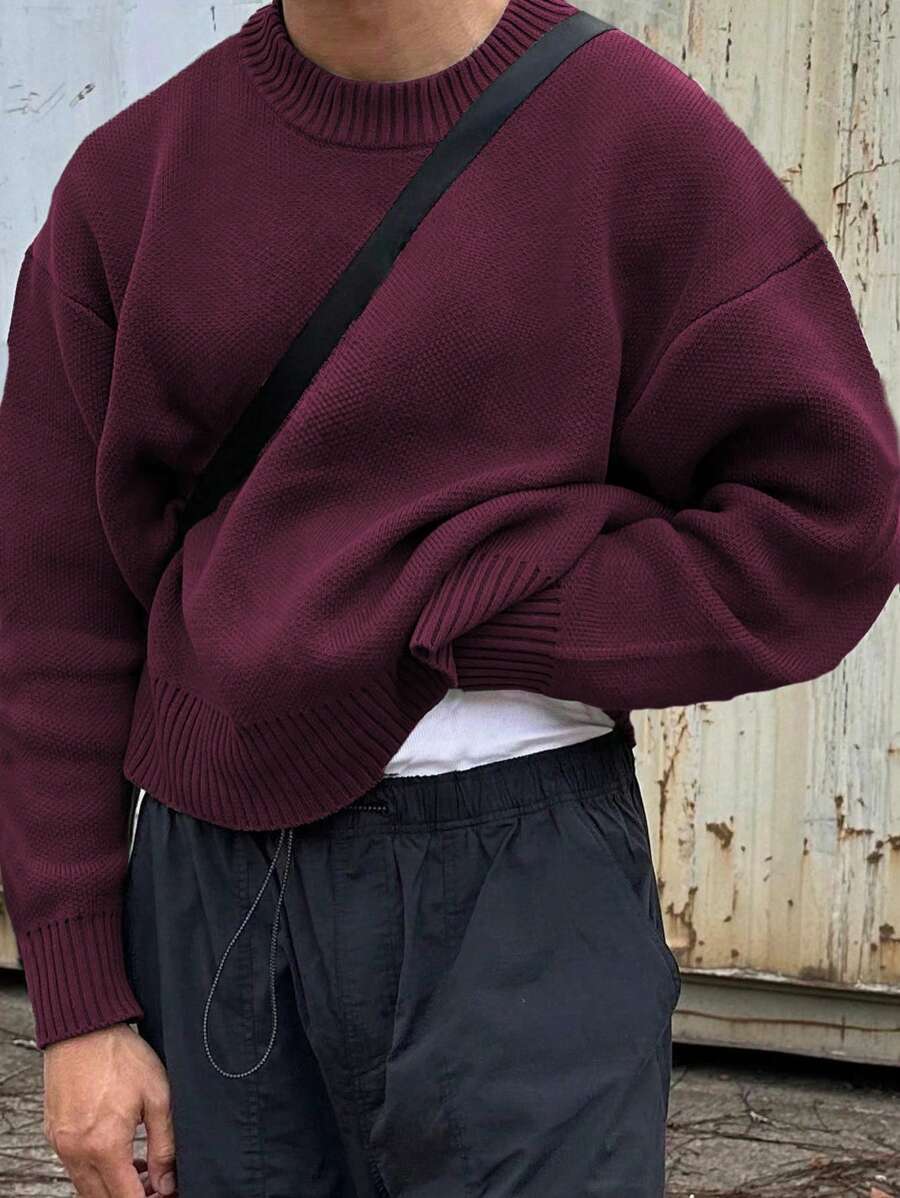 Men’s Streetwear Loose Knit Sweater