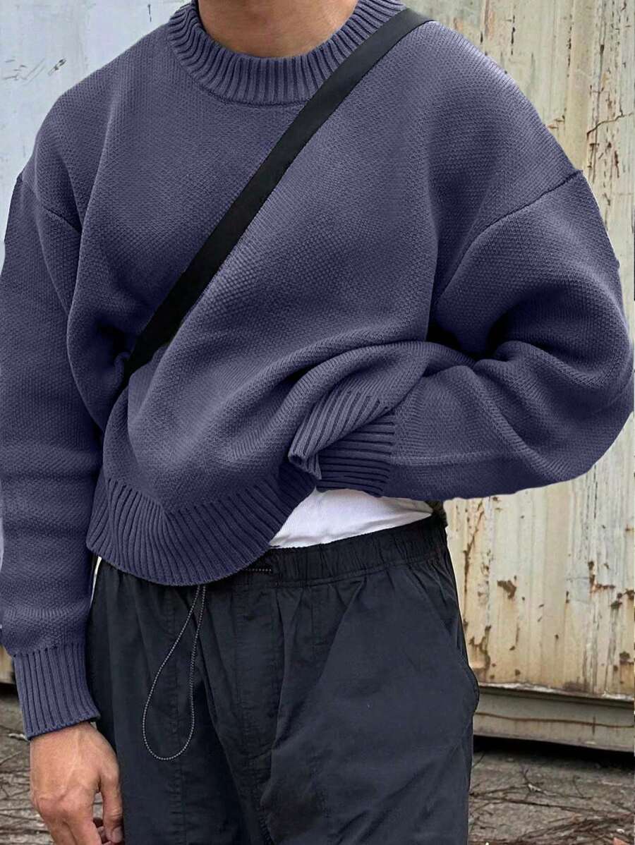 Men’s Streetwear Loose Knit Sweater