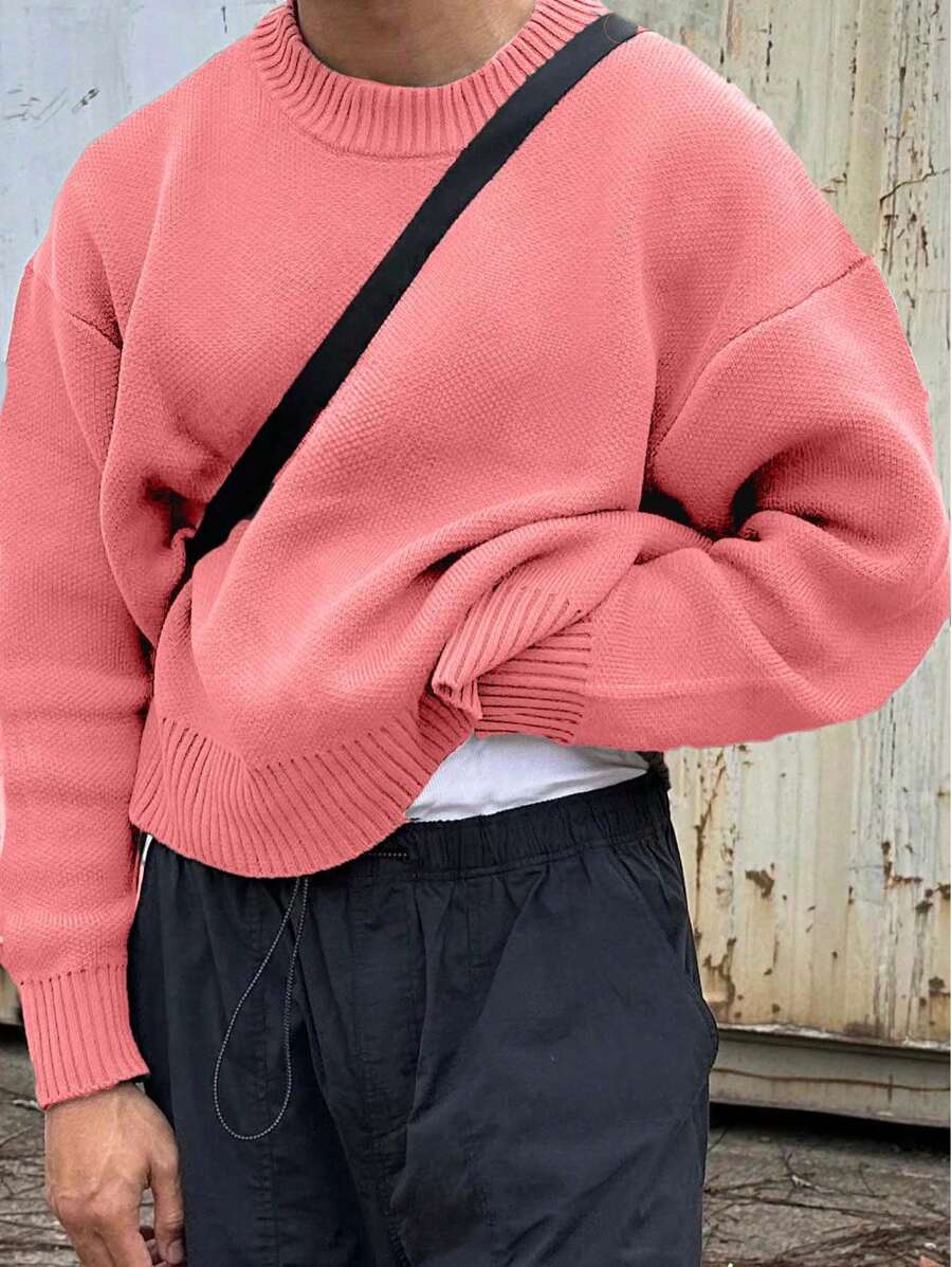 Men’s Streetwear Loose Knit Sweater