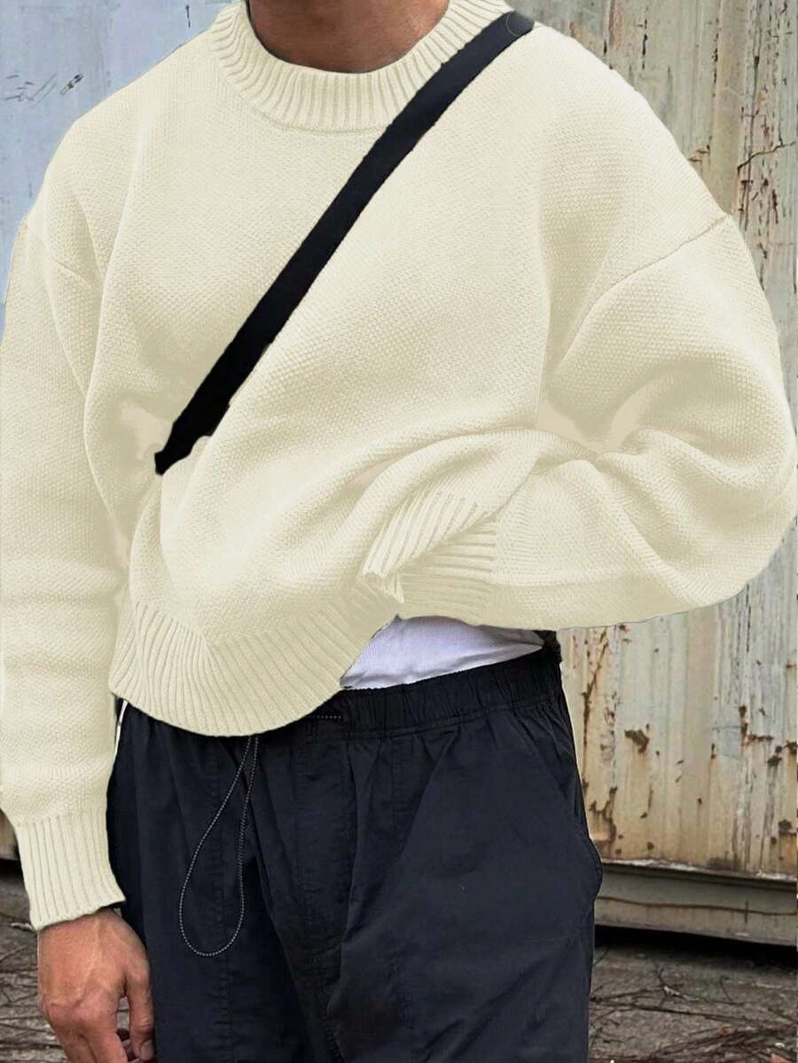 Men’s Streetwear Loose Knit Sweater