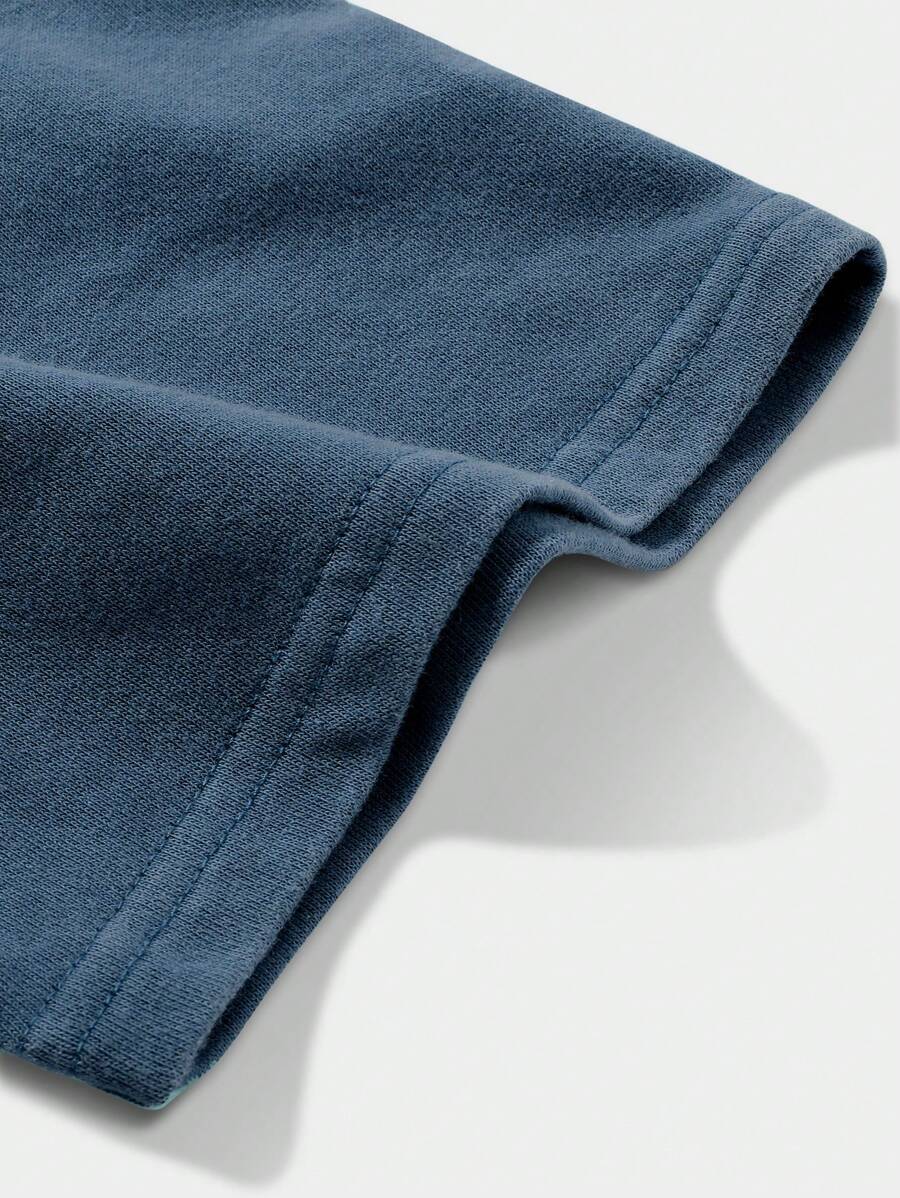 Men’s Letter Print Short Sleeve T-Shirt