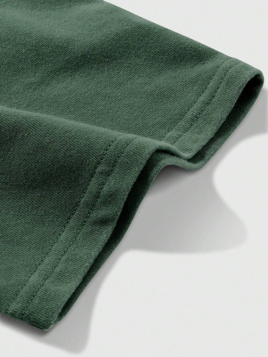 Men’s Letter Print Short Sleeve T-Shirt