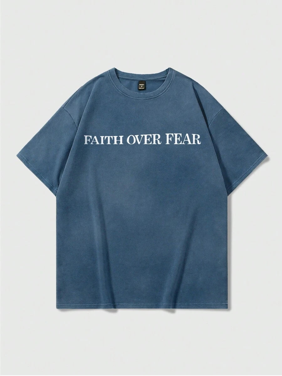 Men’s Letter Print Short Sleeve T-Shirt