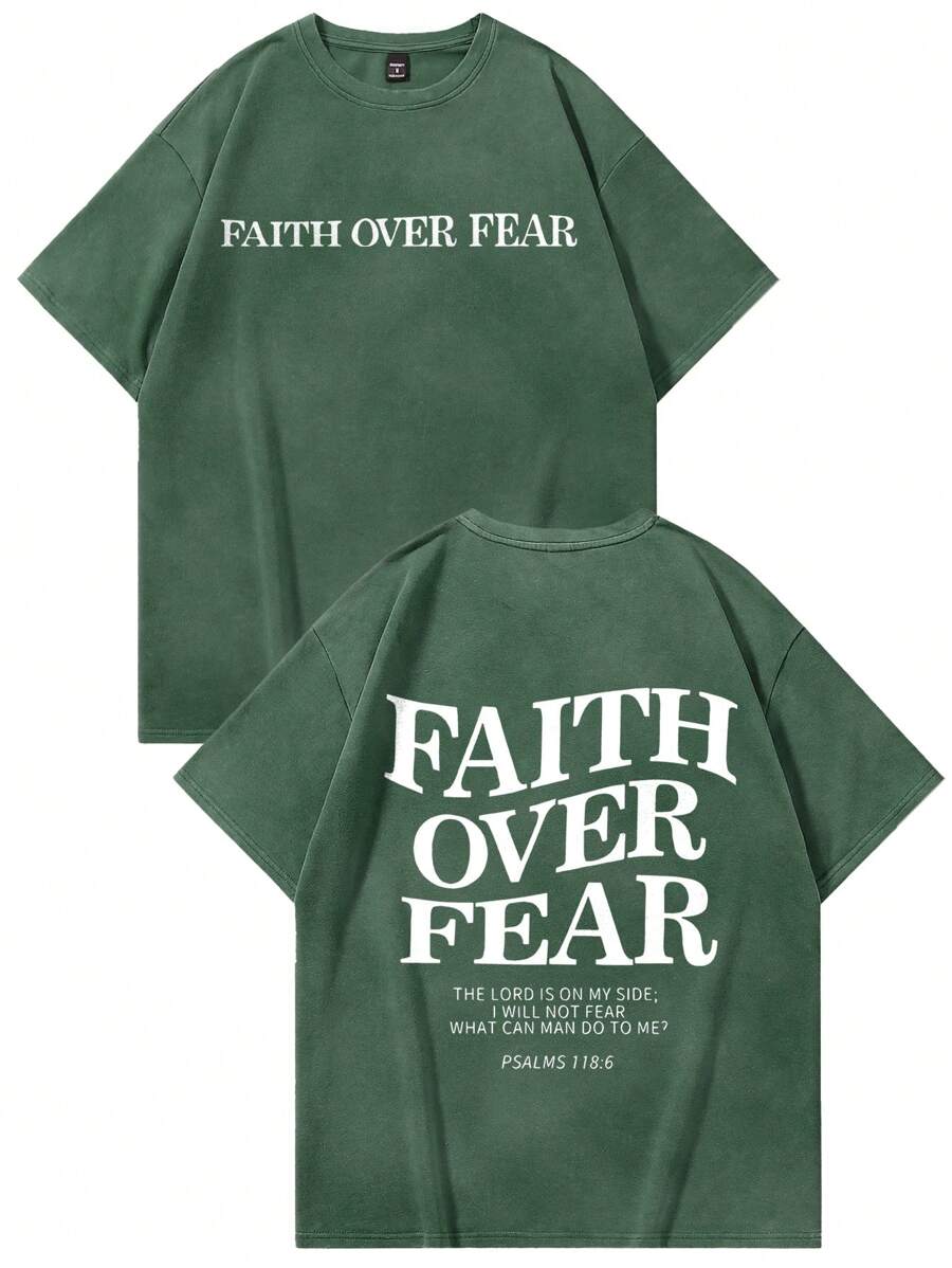 Men’s Letter Print Short Sleeve T-Shirt