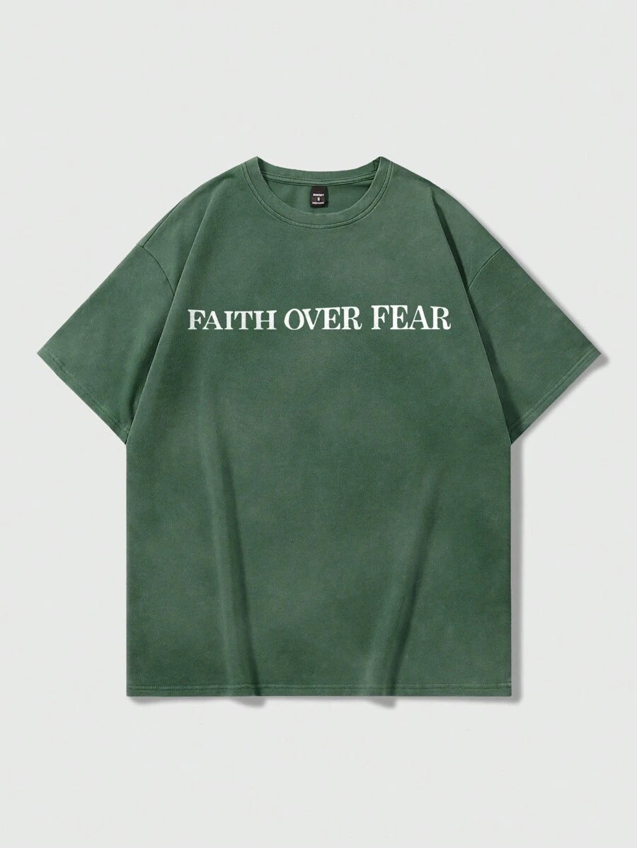 Men’s Letter Print Short Sleeve T-Shirt