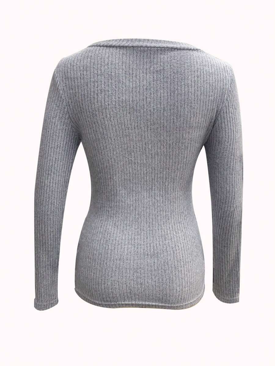 Basic V-Neck Long Sleeve Tee