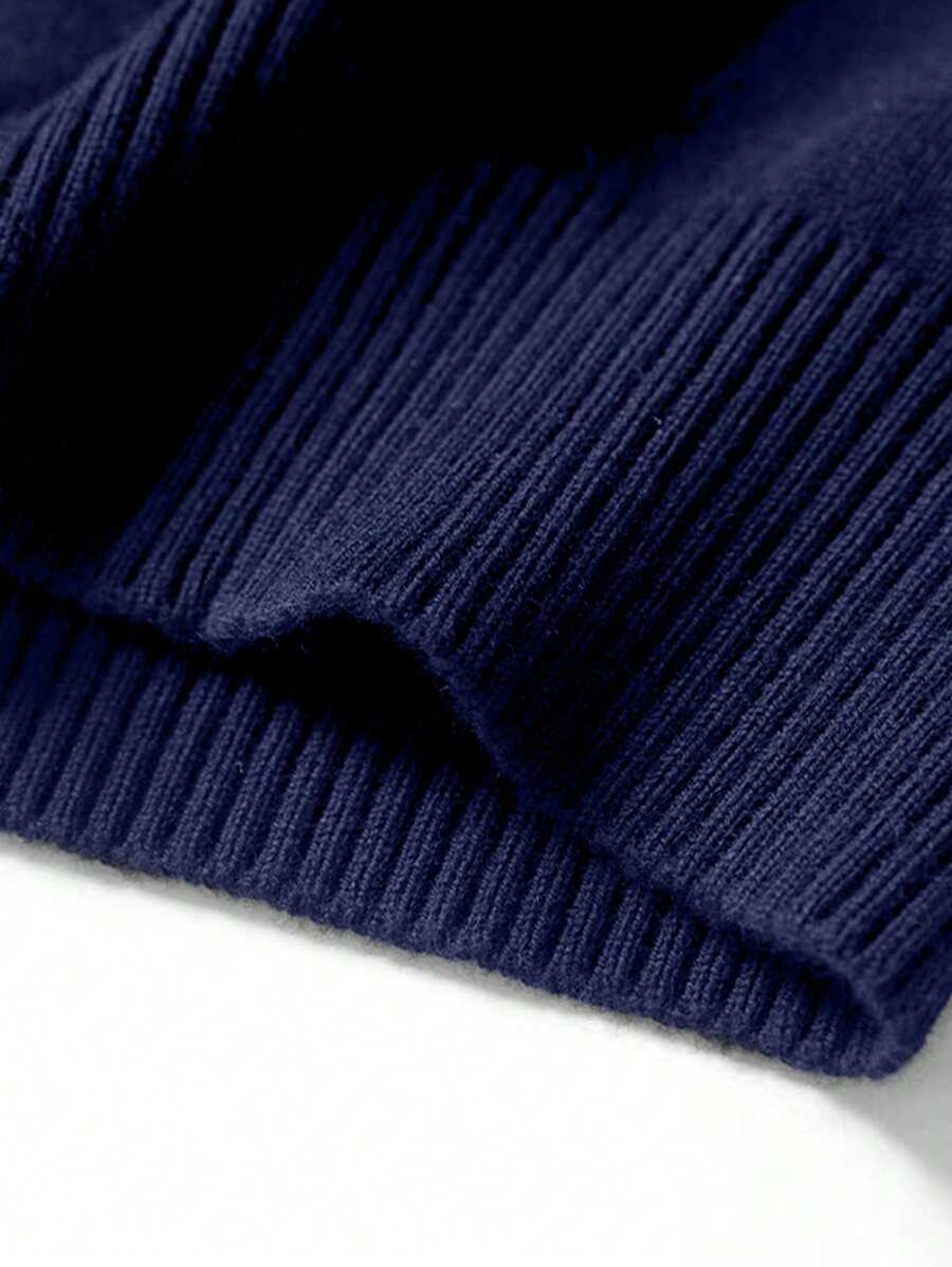 Men’s Half-Zip Stand Collar Sweater