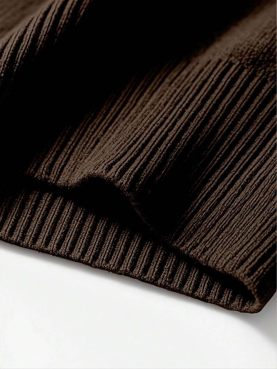 Men’s Half-Zip Stand Collar Sweater