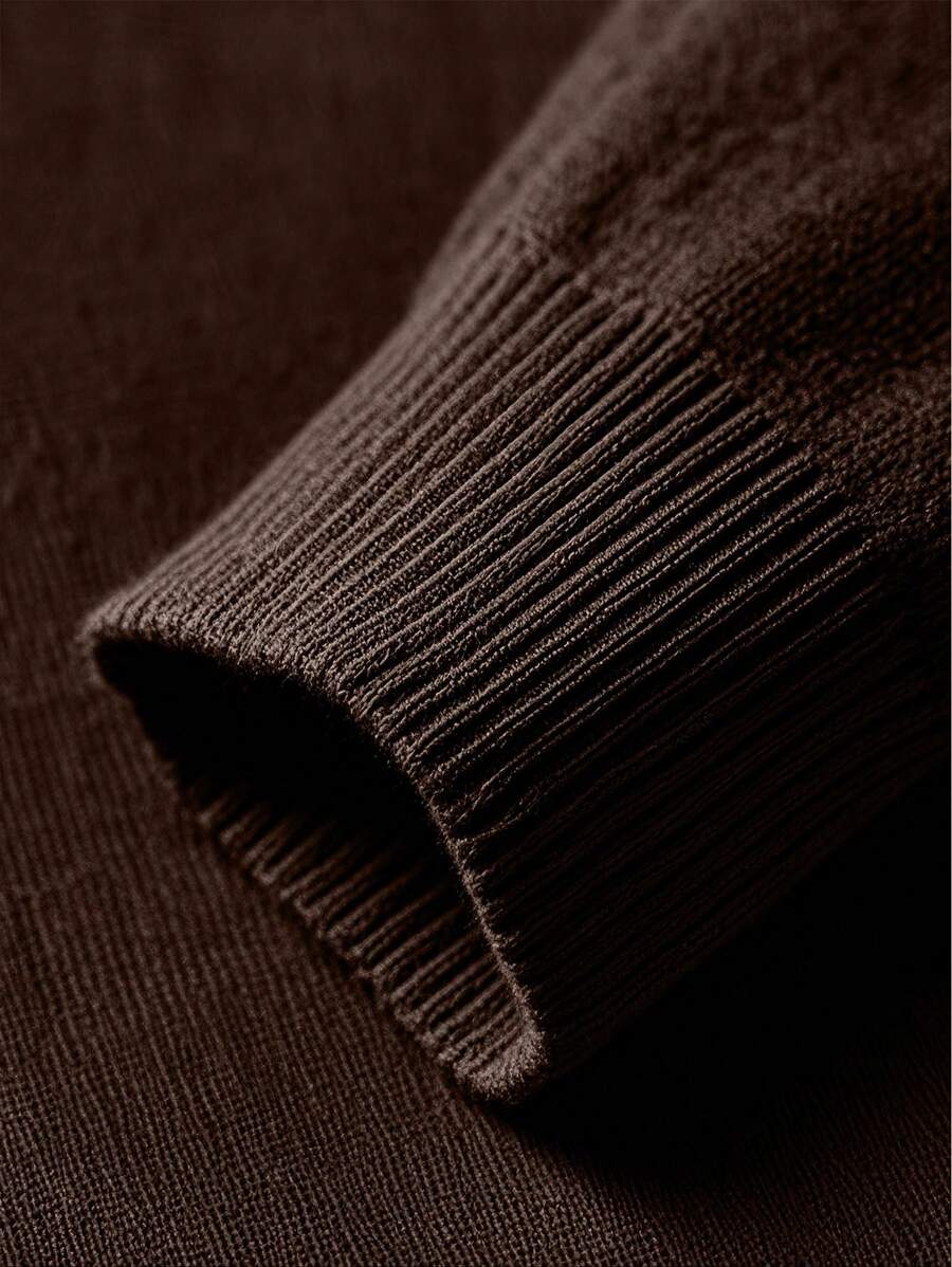 Men’s Half-Zip Stand Collar Sweater