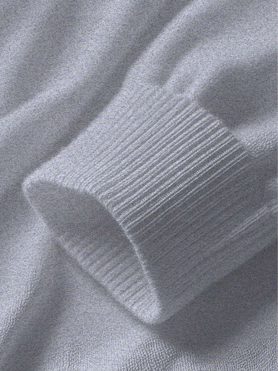 Men’s Half-Zip Stand Collar Sweater