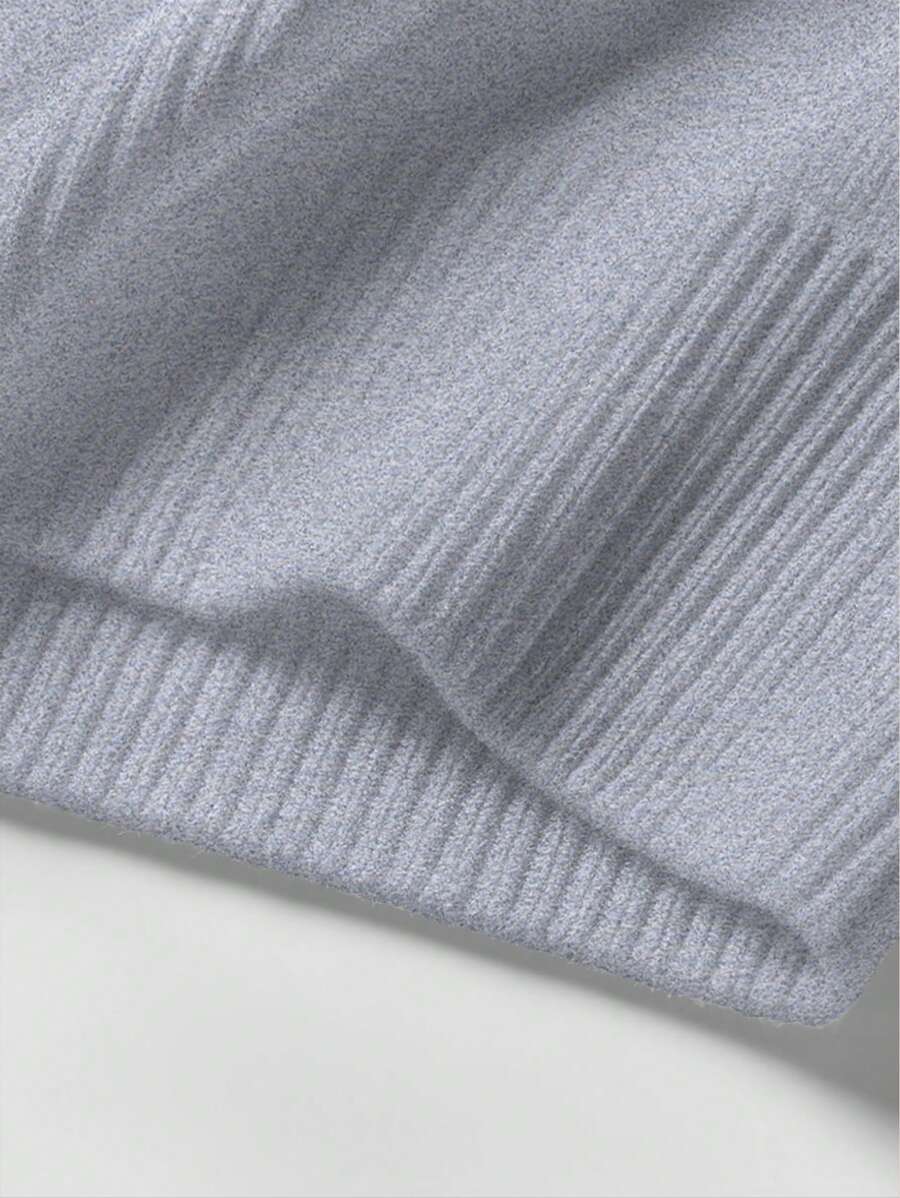 Men’s Half-Zip Stand Collar Sweater