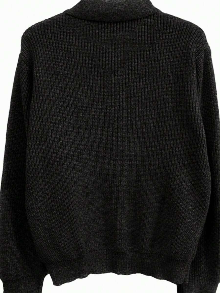 Men’s Zip-Up Knitted Sweater