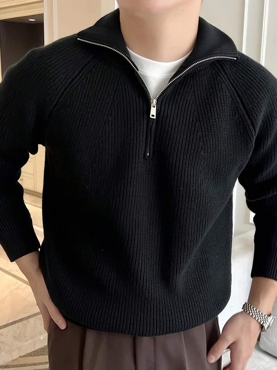 Men’s Half-Zip Pullover Sweater