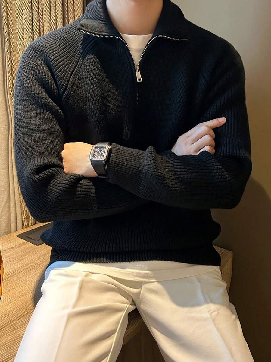 Men’s Half-Zip Pullover Sweater