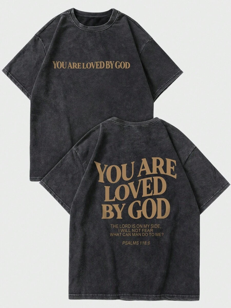 Men’s Letter Print Short Sleeve T-Shirt