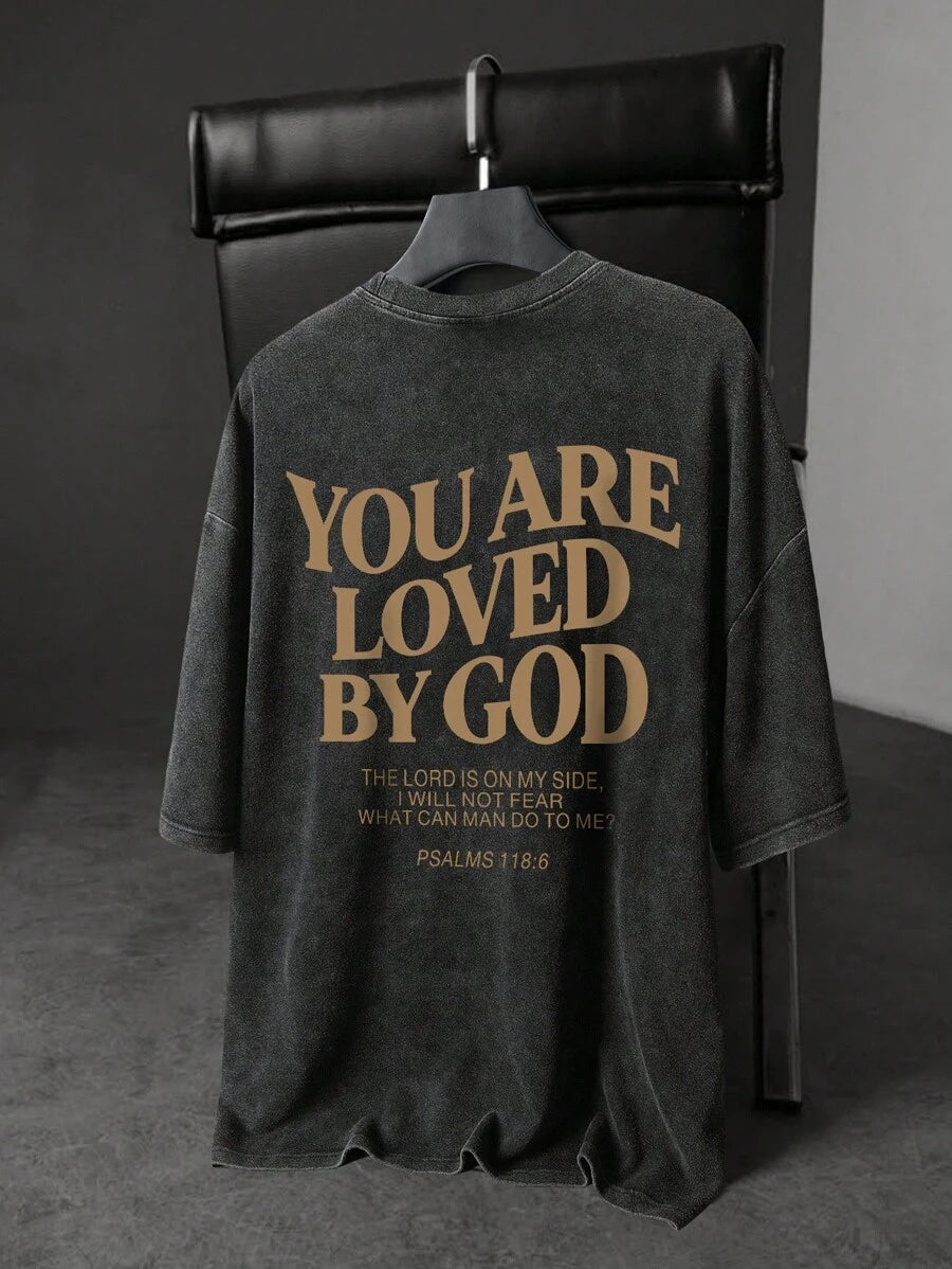 Men’s Letter Print Short Sleeve T-Shirt