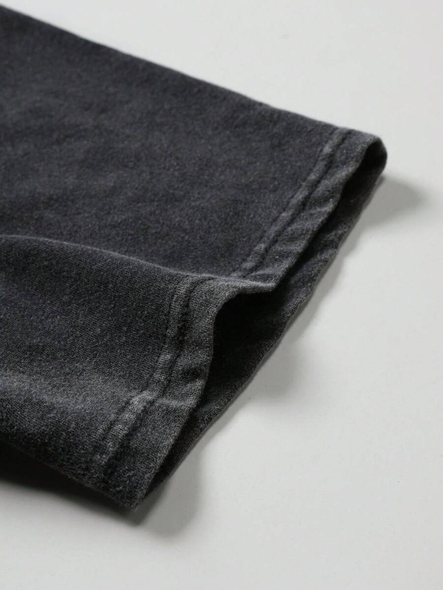 Men’s Letter Print Short Sleeve T-Shirt