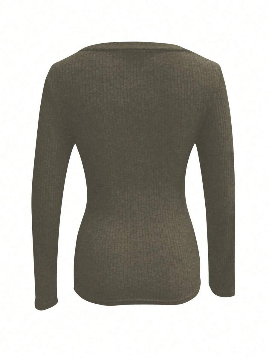 Basic V-Neck Long Sleeve Tee