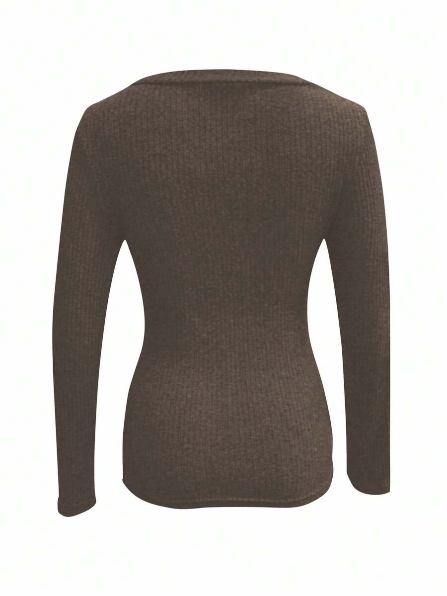 Basic V-Neck Long Sleeve Tee