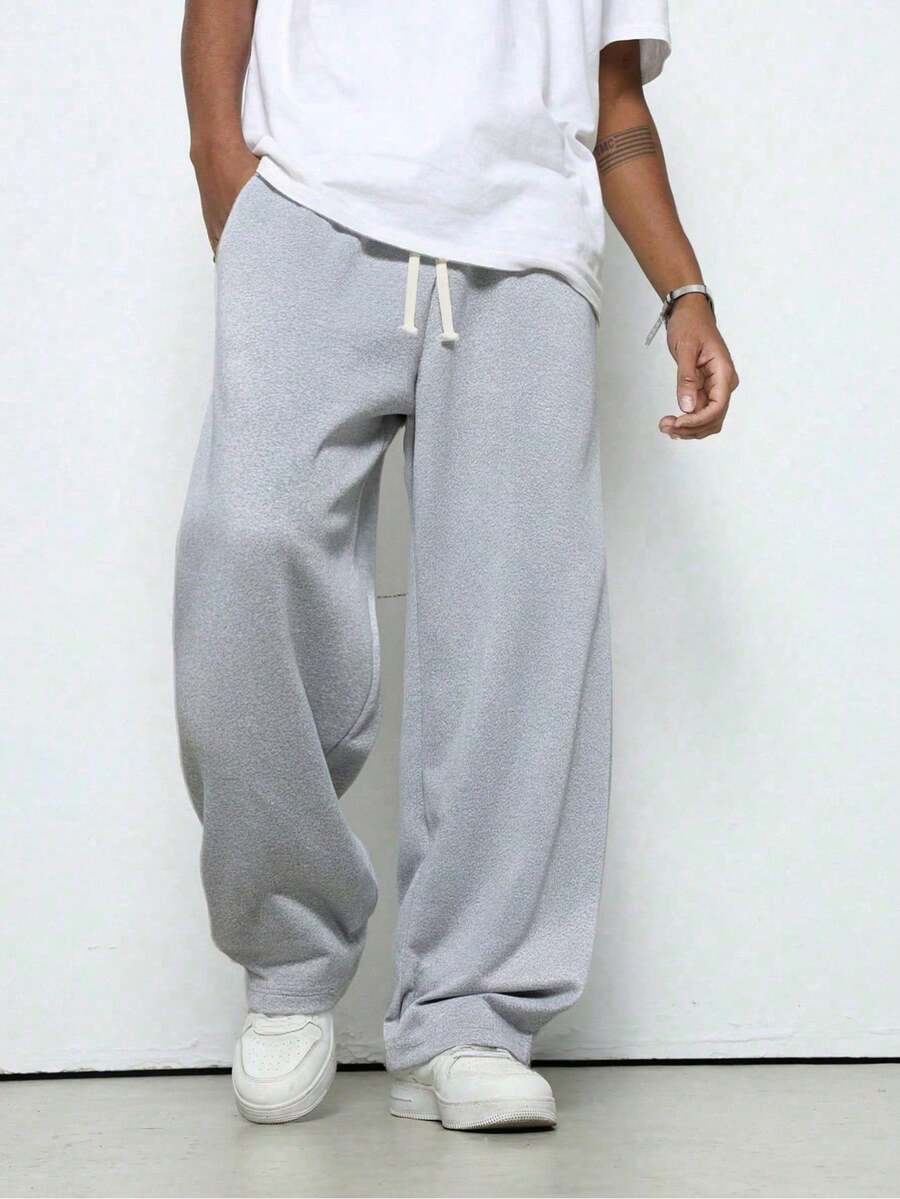 Men’s Casual Wide-Leg Drawstring Pants