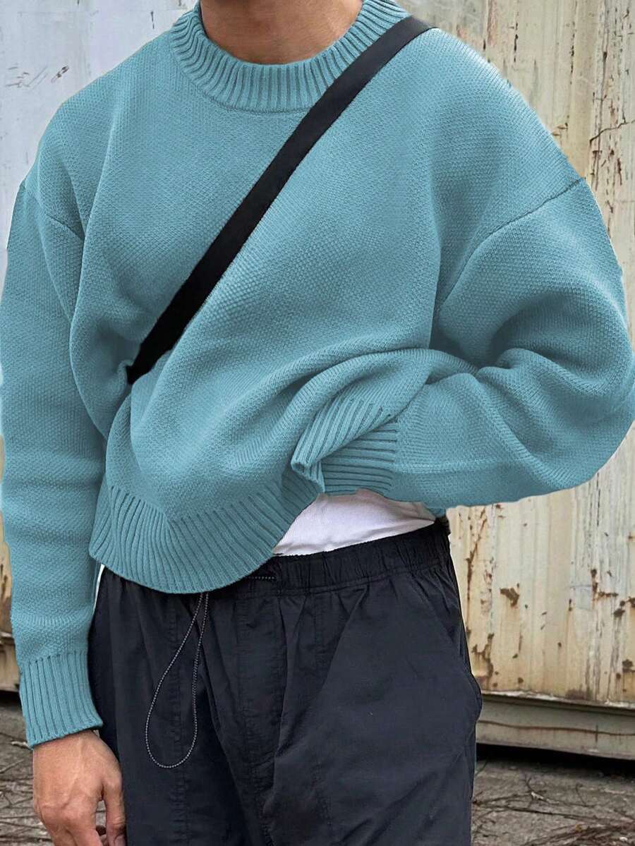 Men’s Streetwear Loose Knit Sweater