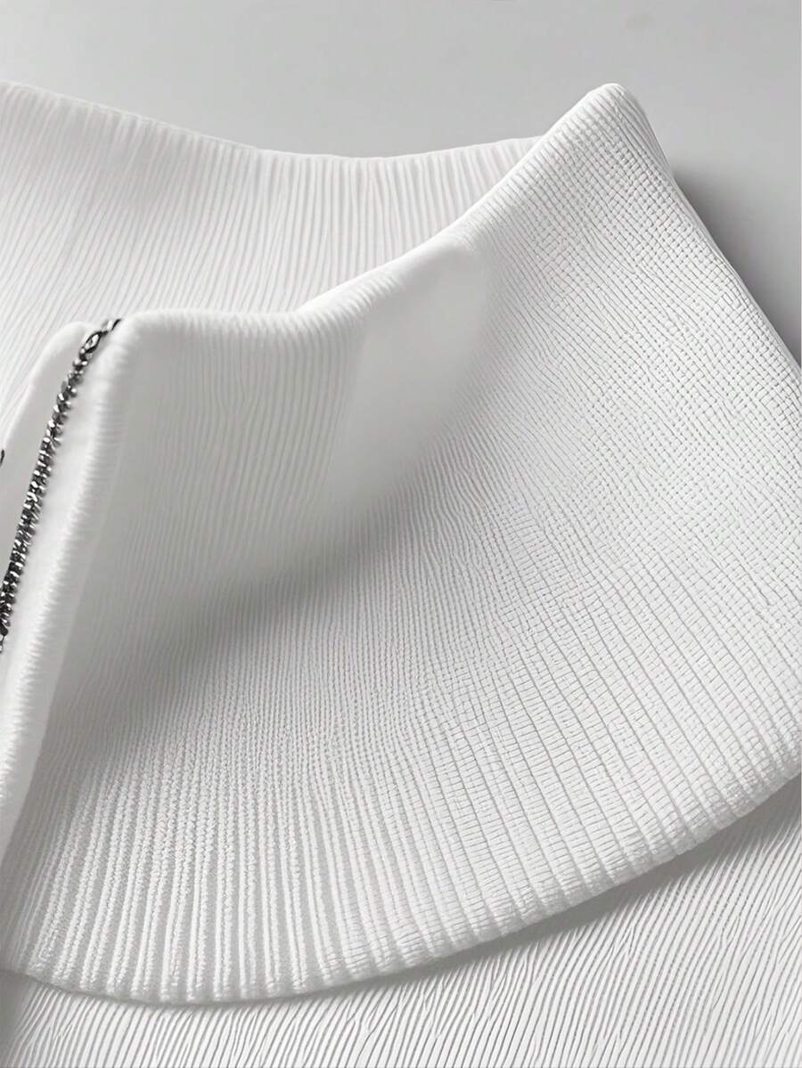 Men’s Half-Zip Stand Collar Sweater