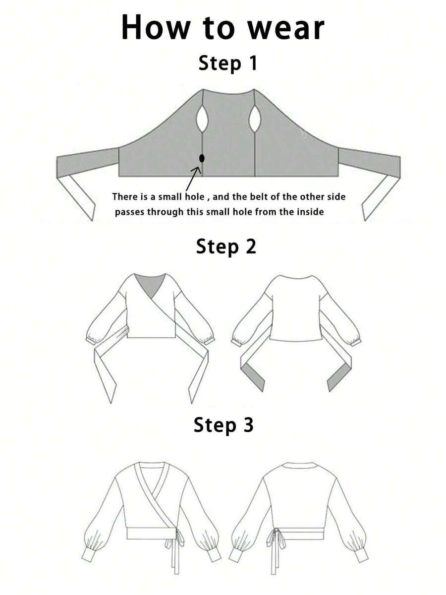 Women's Wrap Tie Knit Sweater – White (Autumn/Winter)