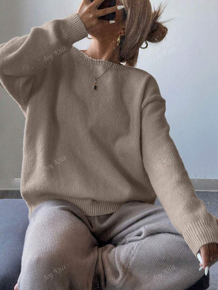 Women's Reversible Knit Sweater – Hollow Bow Back Design (Autumn/Winter)