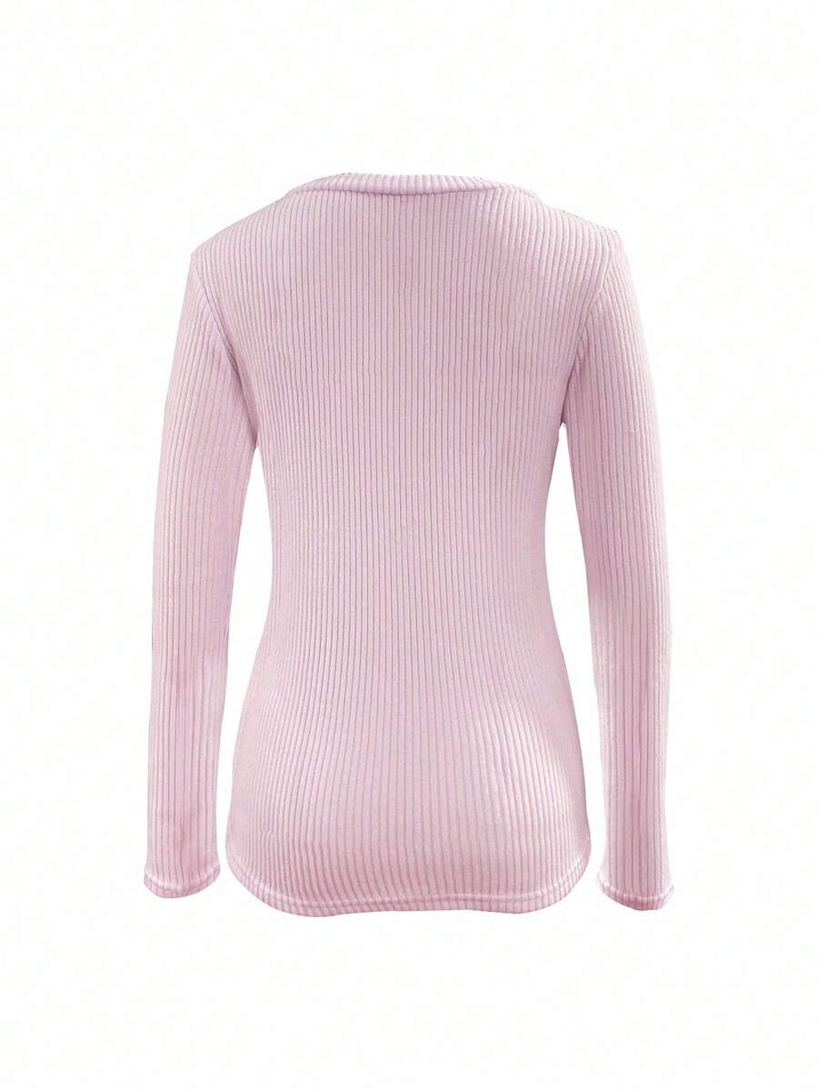 Basic V-Neck Long Sleeve Tee