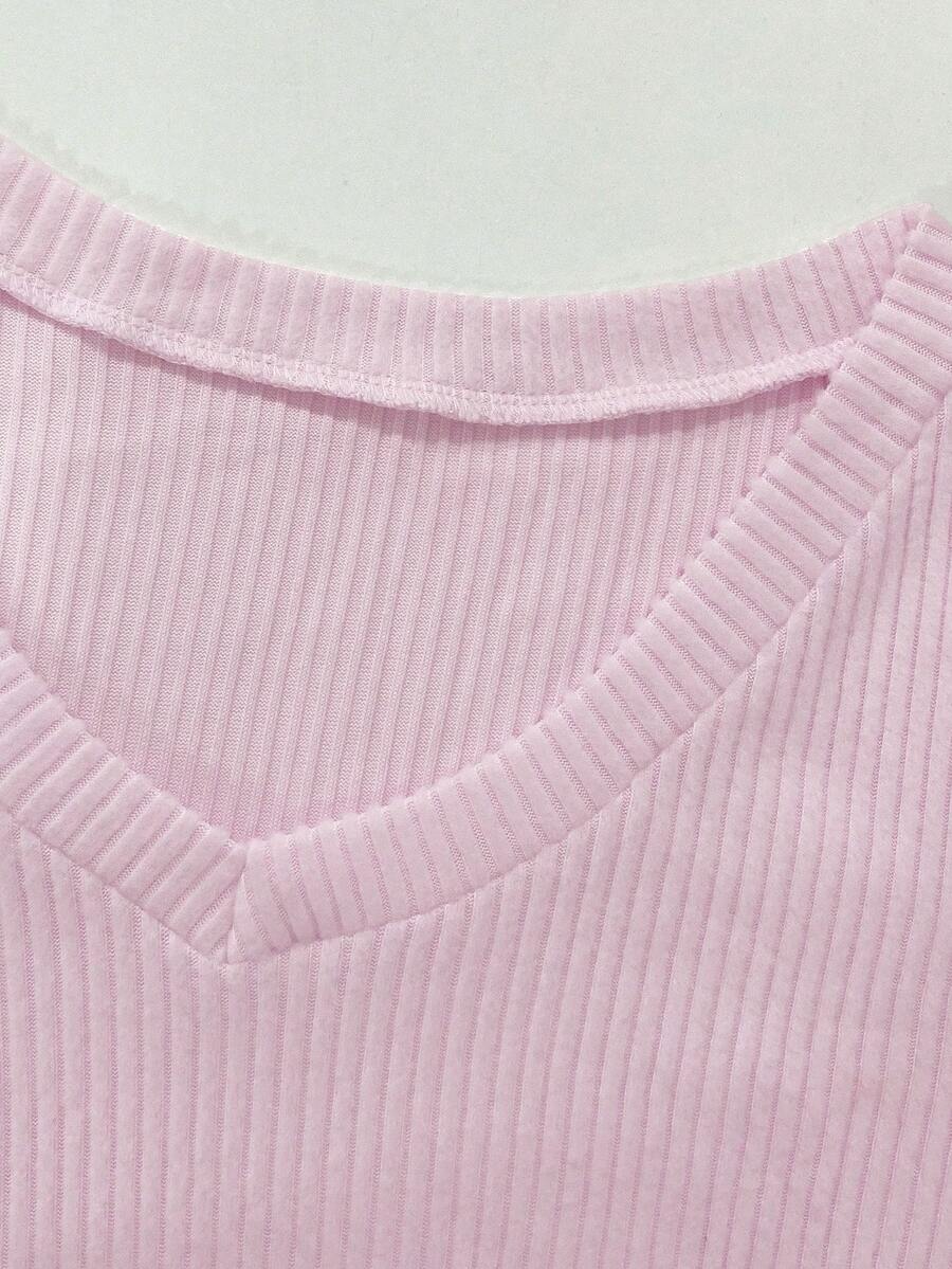 Basic V-Neck Long Sleeve Tee