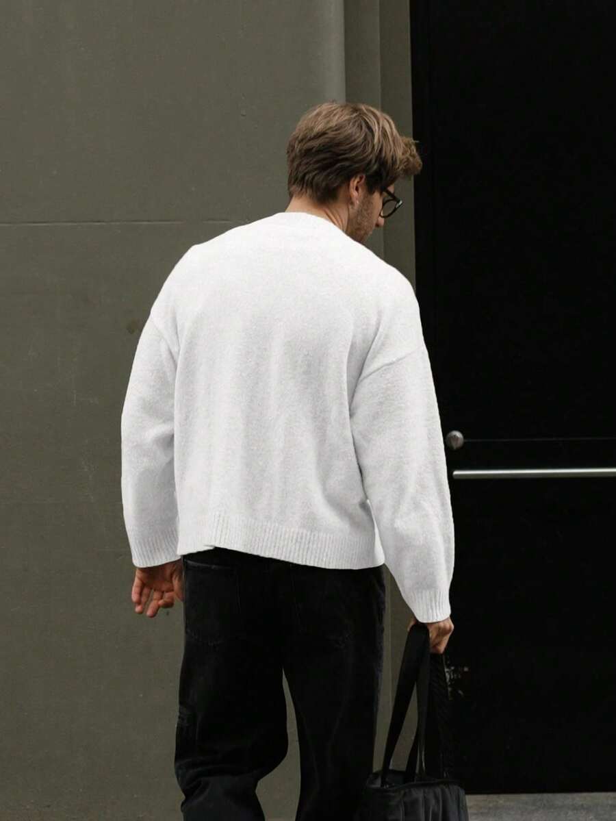 Men’s Embroidered Knit Sweater