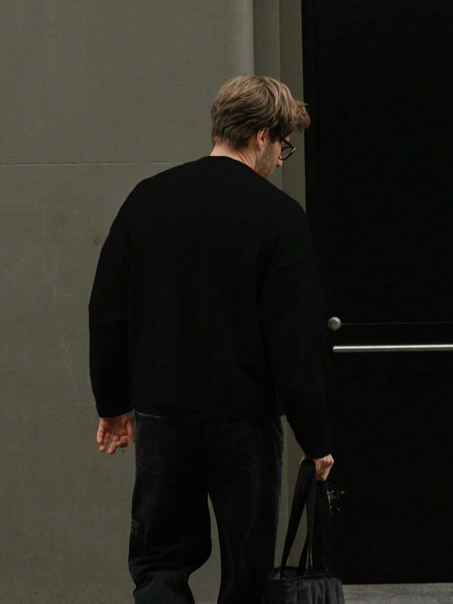 Men’s Embroidered Knit Sweater