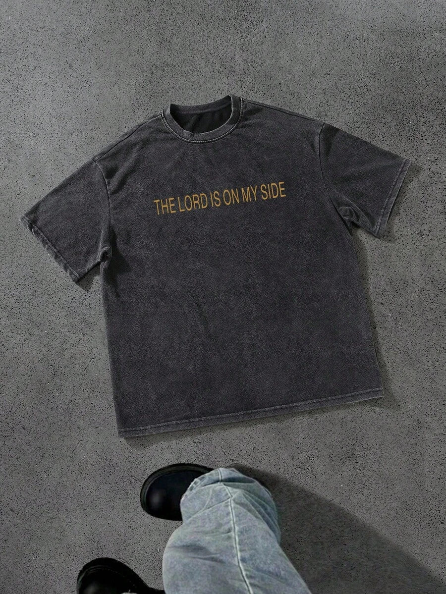 Men’s Letter Print Short Sleeve T-Shirt