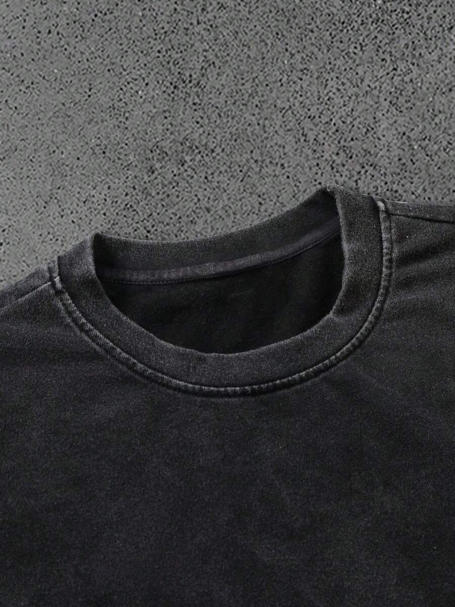 Men’s Letter Print Short Sleeve T-Shirt