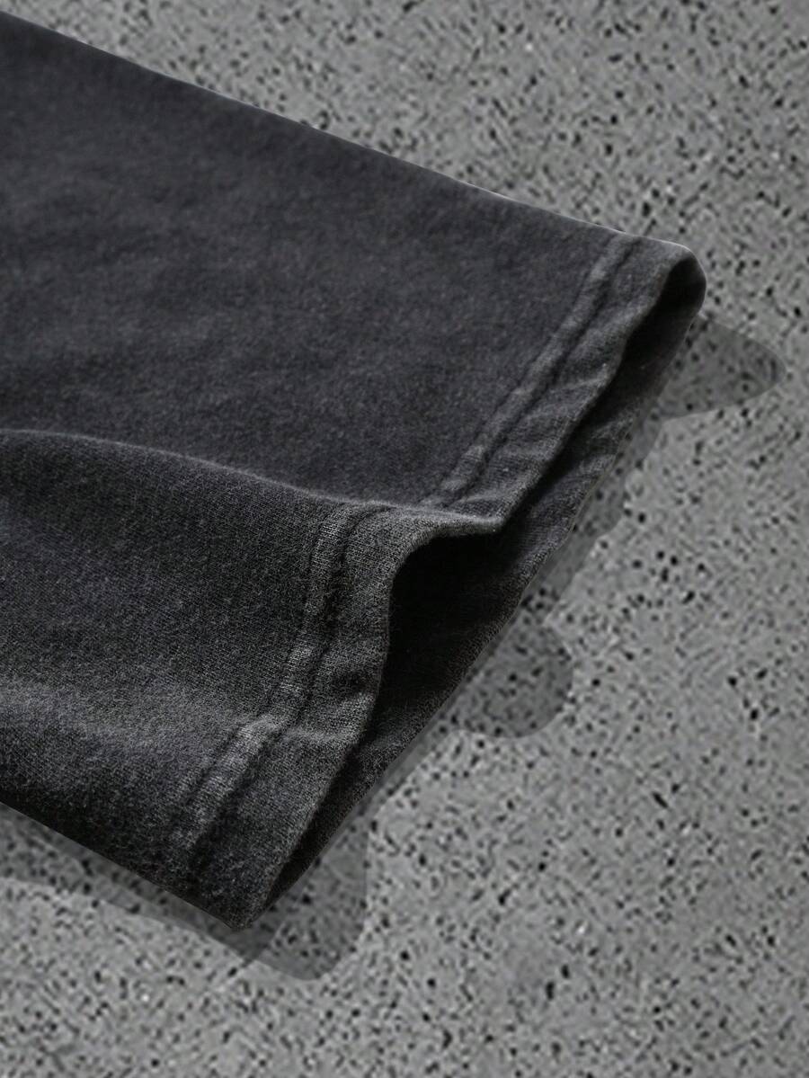 Men’s Letter Print Short Sleeve T-Shirt