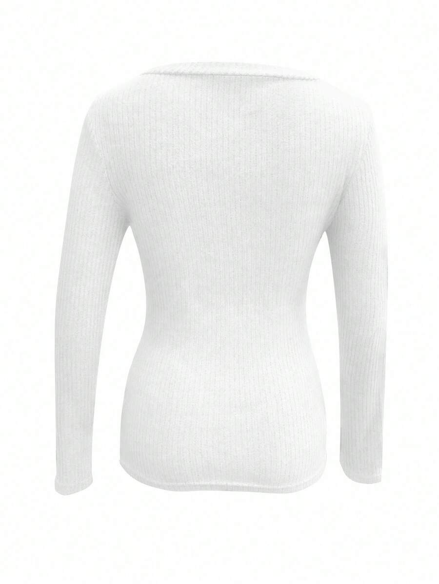 Basic V-Neck Long Sleeve Tee