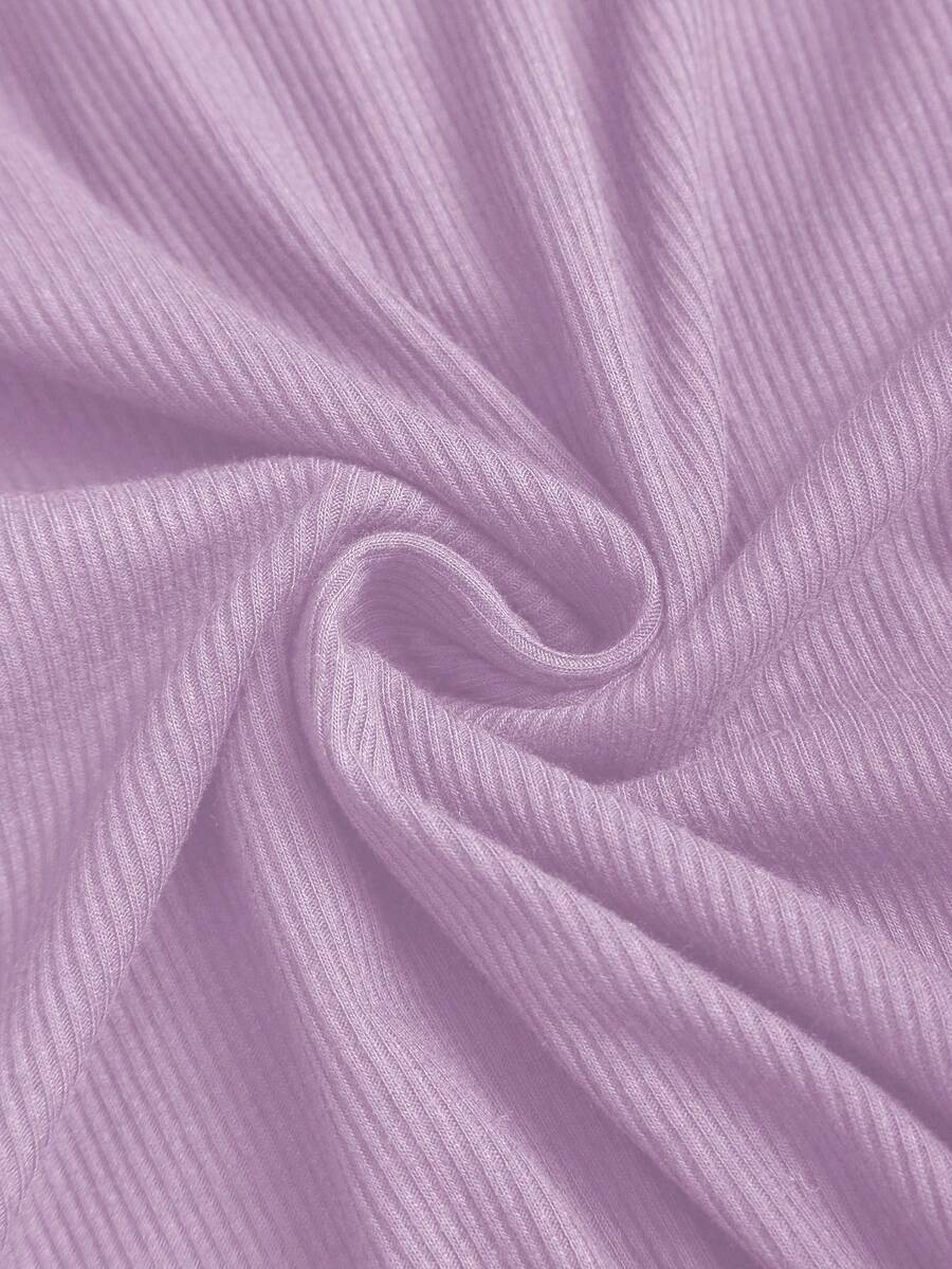 **Women’s Lace-Trim Mock Neck Long Sleeve Top**