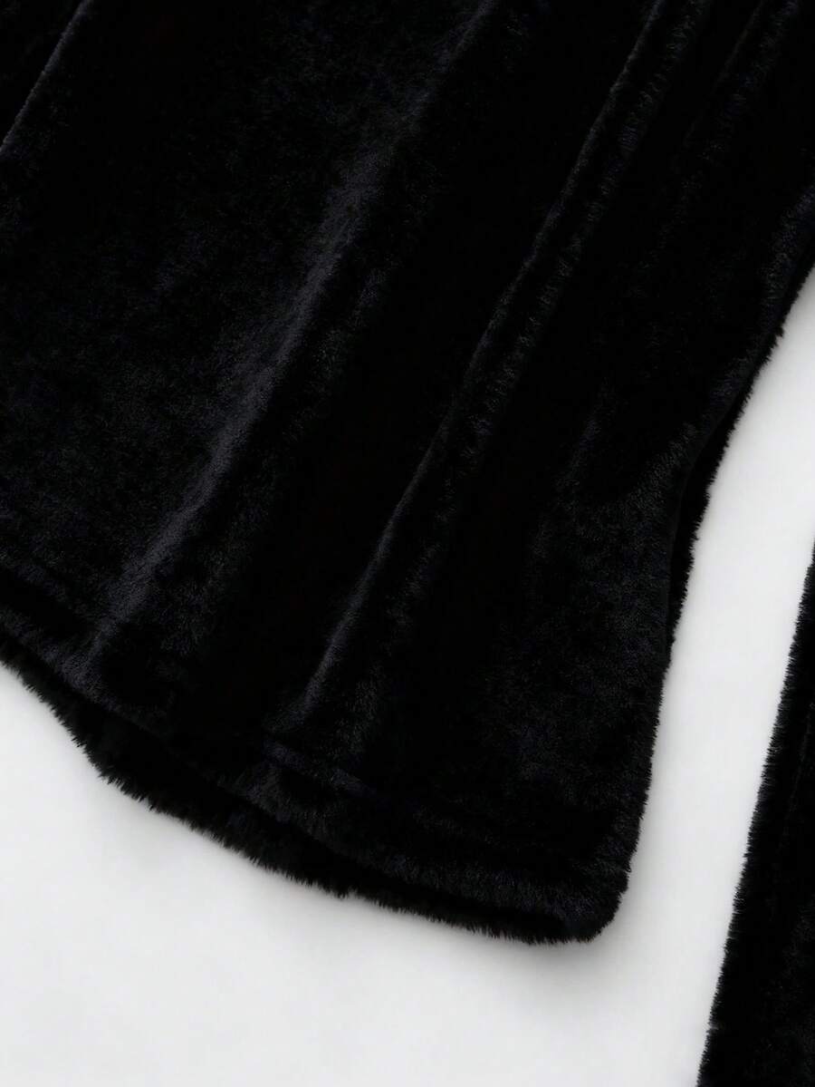 Franclia Cozy Apricot High-Neck Thermal Tee