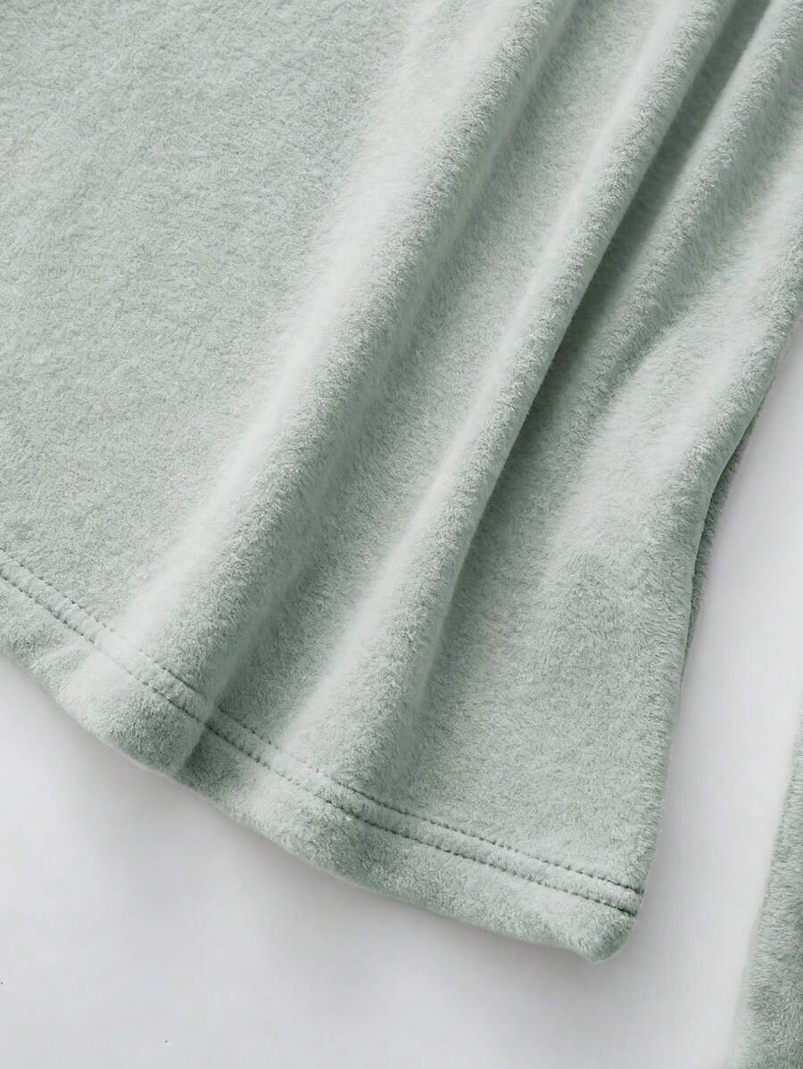 Franclia Cozy Apricot High-Neck Thermal Tee