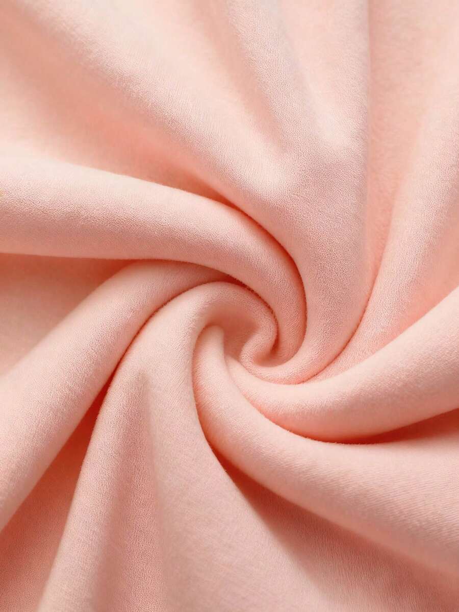 Franclia Cozy Apricot High-Neck Thermal Tee