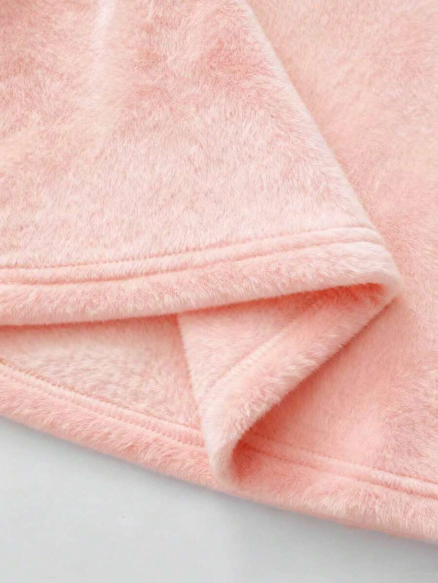 Franclia Cozy Apricot High-Neck Thermal Tee