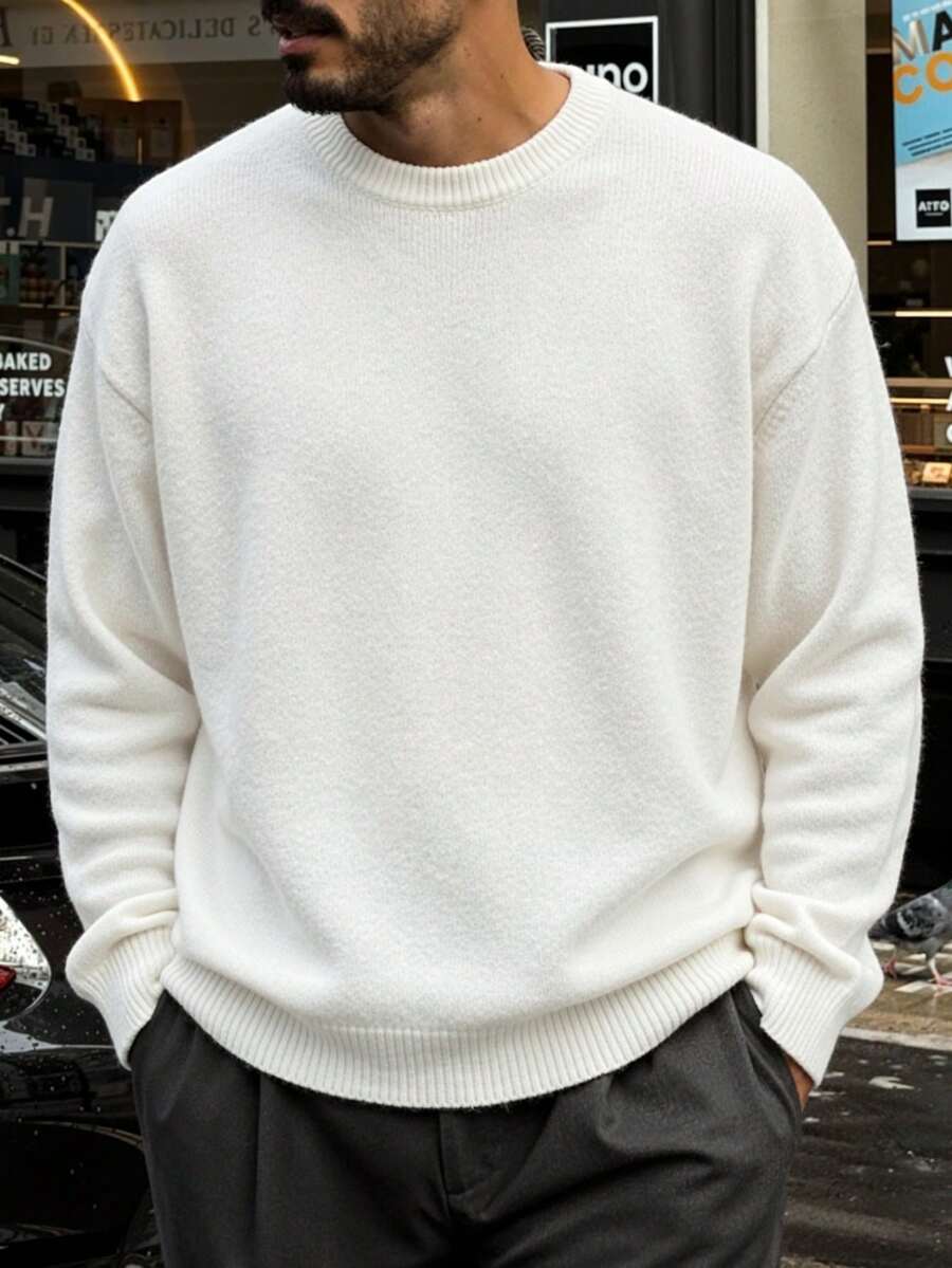 Men’s Embroidered Knit Sweater