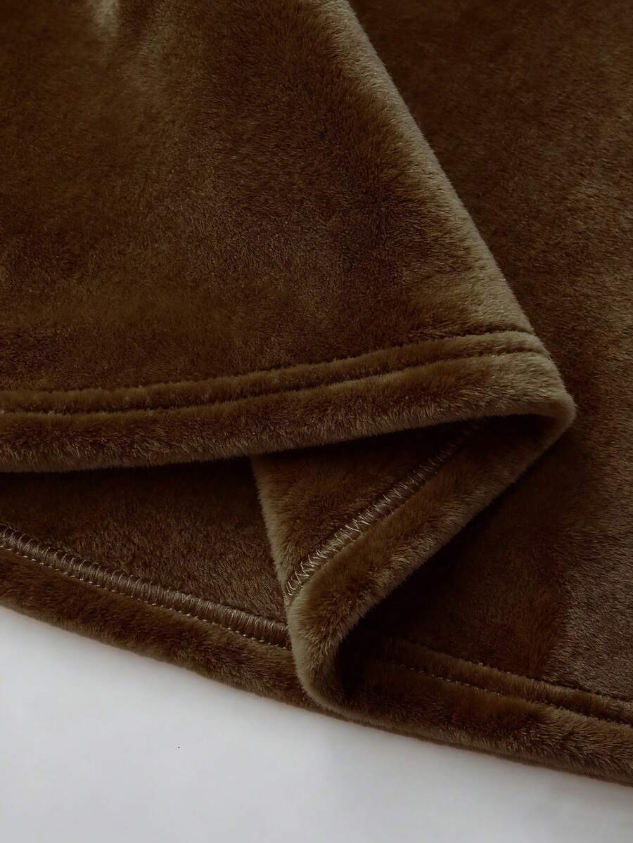 Franclia Cozy Apricot High-Neck Thermal Tee