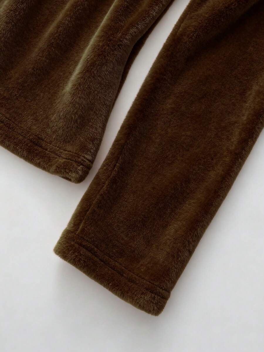 Franclia Cozy Apricot High-Neck Thermal Tee