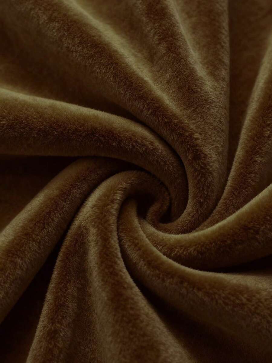 Franclia Cozy Apricot High-Neck Thermal Tee